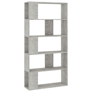 Libreria/Divisorio Grigio Cemento 80x24x159cm Legno Multistrato 800103