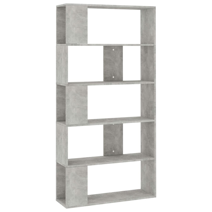 Libreria/Divisorio Grigio Cemento 80x24x159cm Legno Multistrato 800103