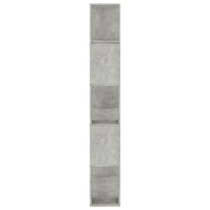 Libreria/Divisorio Grigio Cemento 80x24x159cm Legno Multistrato 800103