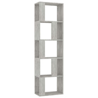 Libreria/Divisorio Grigio Cemento 45x24x159 cm in Truciolato