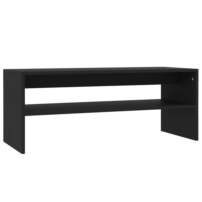 Tavolino da Salotto Nero 100x40x40 cm in Legno Multistrato 800127
