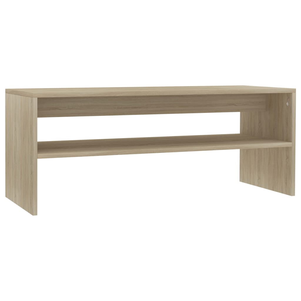 Tavolino da Salotto Rovere Sonoma 100x40x40cm Legno Multistrato 800129