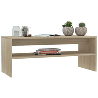 Tavolino da Salotto Rovere Sonoma 100x40x40cm Legno Multistrato 800129