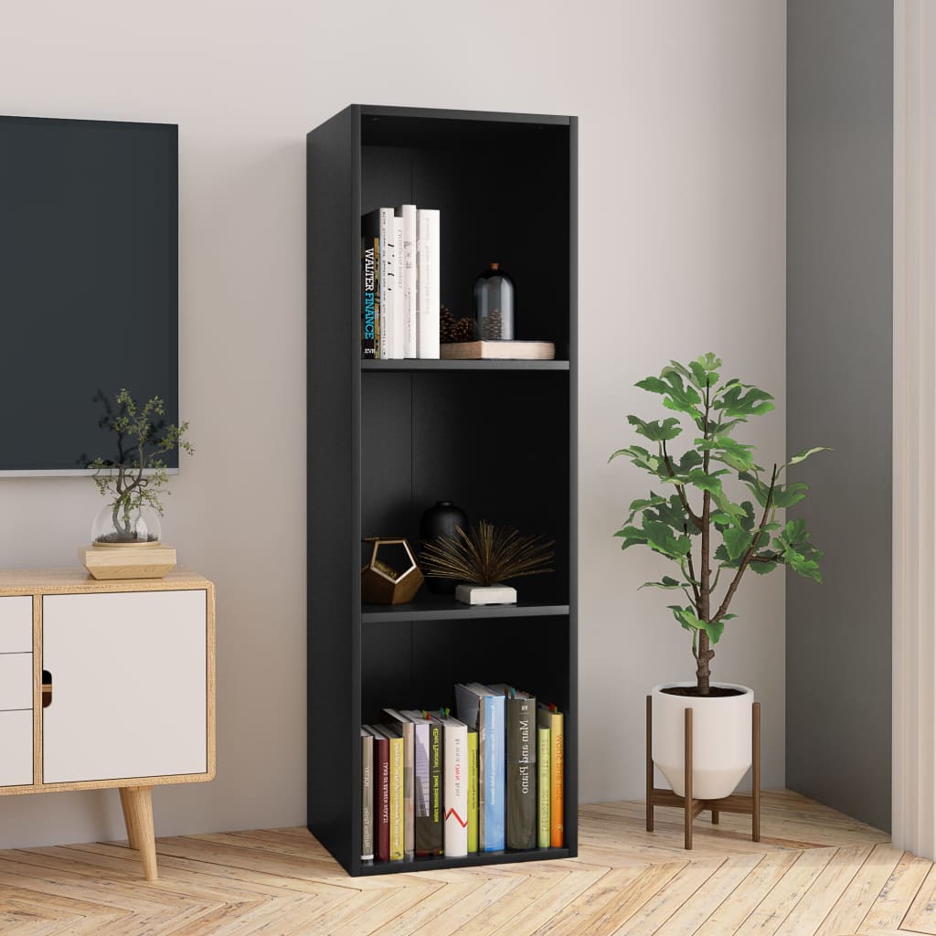Libreria/Mobile TV Nero 36x30x114 cm in Truciolato   cod mxl 14793