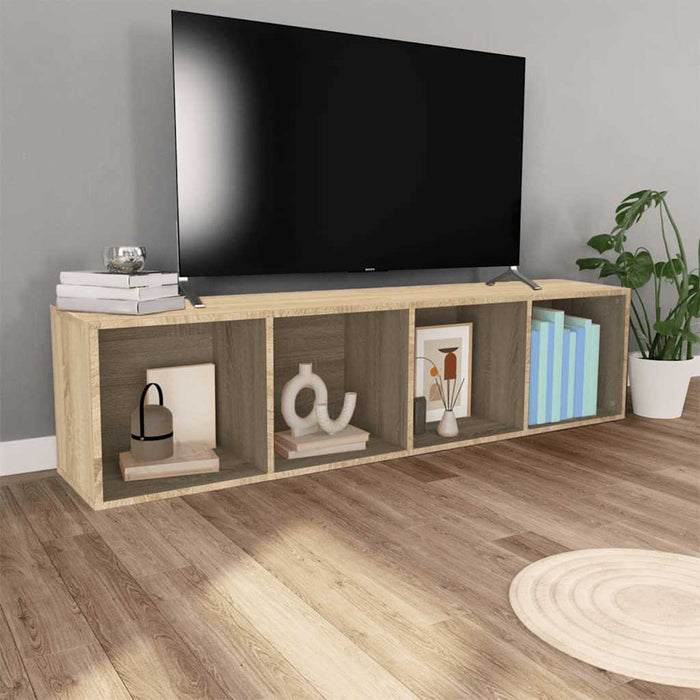 Libreria/Mobile TV Rovere Sonoma 36x30x143 cm Legno Multistrato 800147