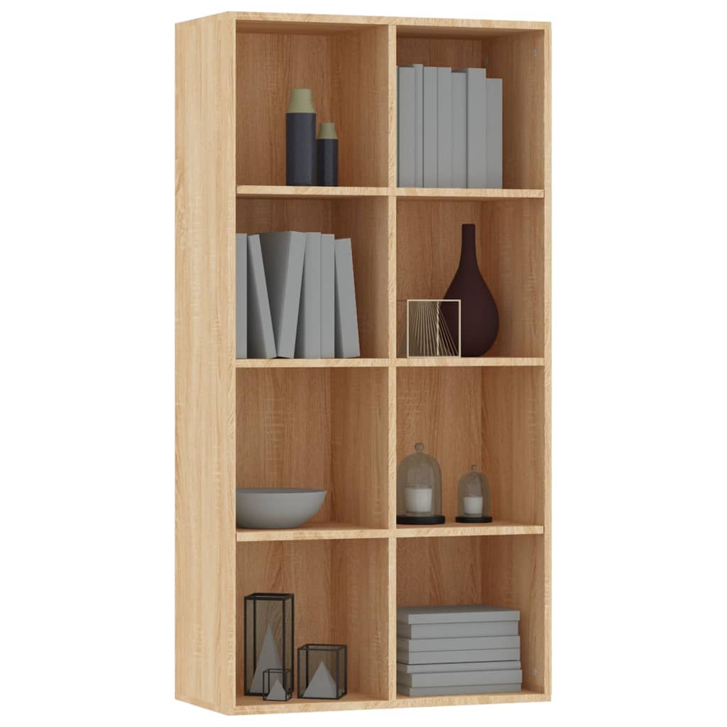 Libreria/Credenza Rovere Sonoma 66x30x130 cm Legno Multistrato 800156