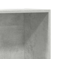 Credenza-Buffet Grigio Cemento 66x30x130 cm Legno Multistrato