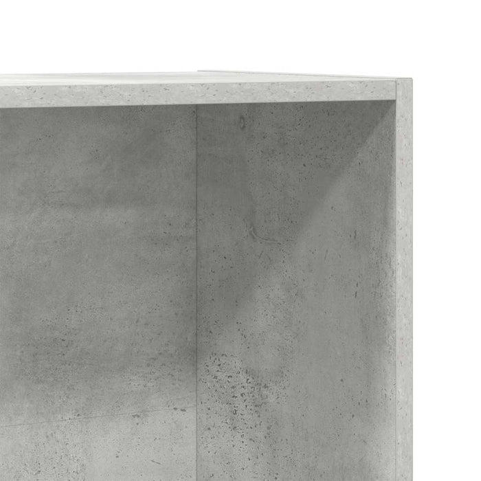 Credenza-Buffet Grigio Cemento 66x30x130 cm Legno Multistrato