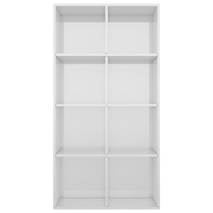 Libreria/Credenza Bianco Lucido 66x30x130 cm in Truciolato