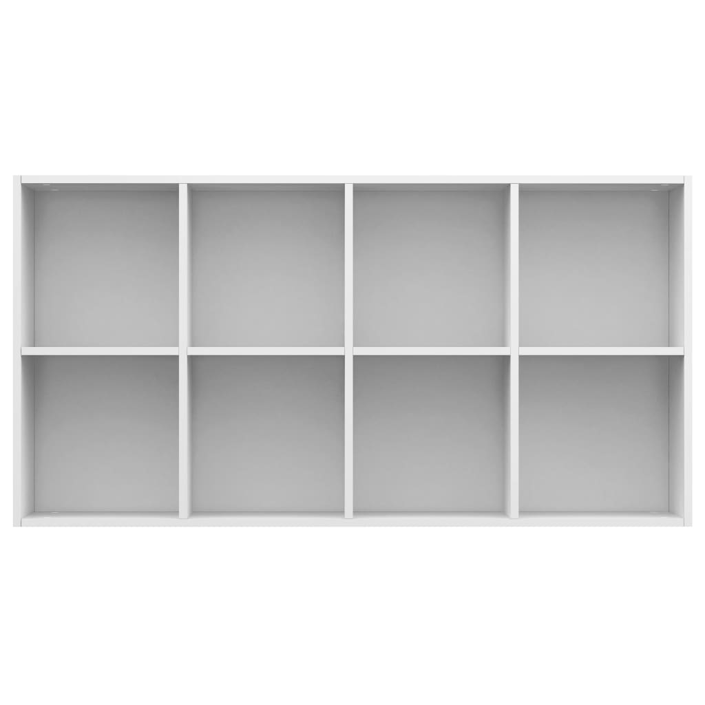 Libreria/Credenza Bianco Lucido 66x30x130 cm in Truciolato
