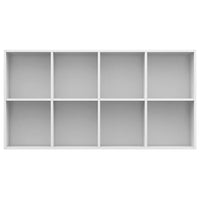 Libreria/Credenza Bianco Lucido 66x30x130 cm in Truciolato