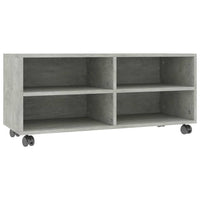 Mobile TV con Ruote-Credenza TV-Console TV Grigio Cemento 90x35x35 cm in Multistrato