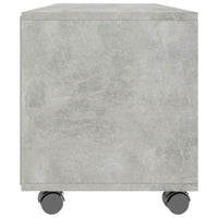 Mobile TV con Ruote-Credenza TV-Console TV Grigio Cemento 90x35x35 cm in Multistrato