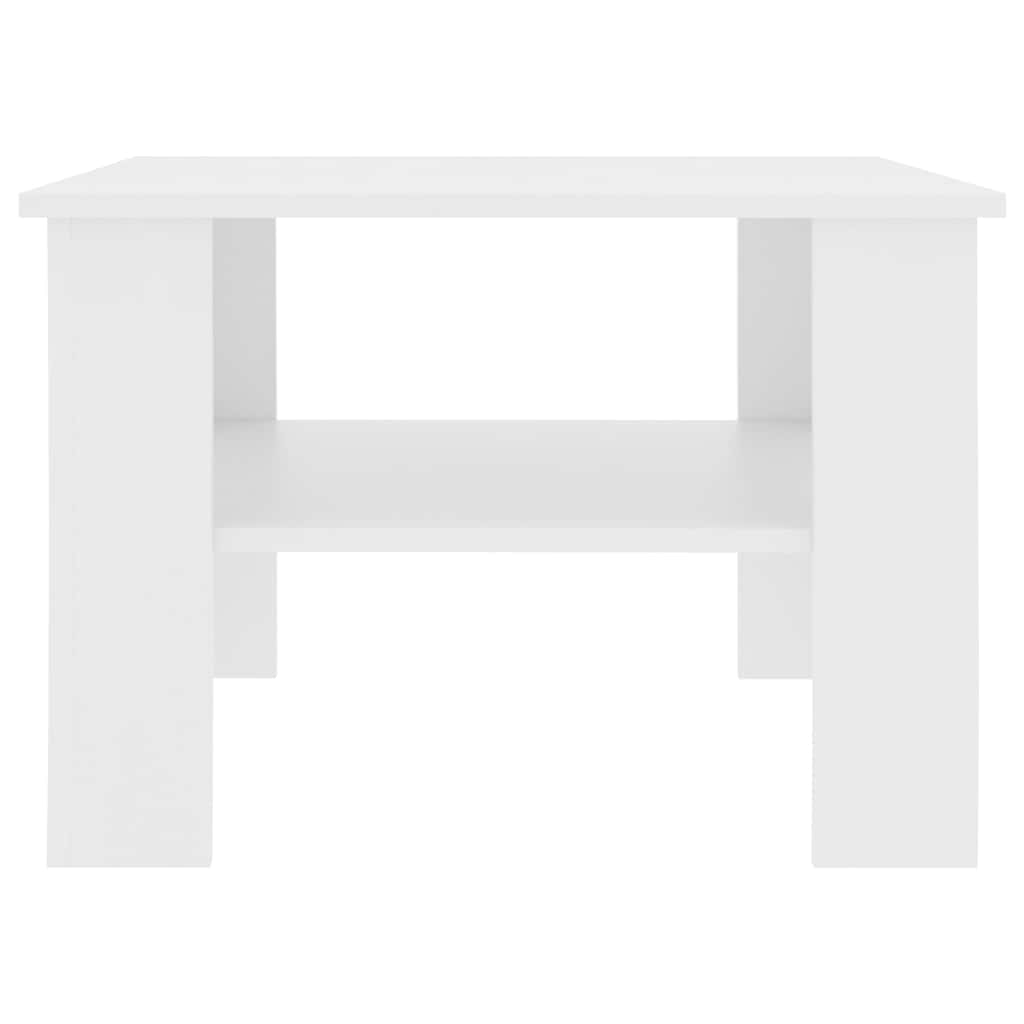 Tavolino da Salotto Bianco 60x60x42 cm in Legno Multistrato 800207