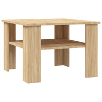Tavolino da Salotto Rovere Sonoma 60x60x42 cm Legno Multistrato 800210