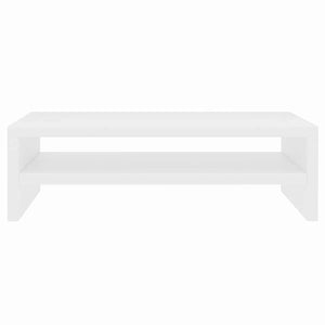 Supporto per Monitor Bianco 42x24x13 cm Legno Multistrato