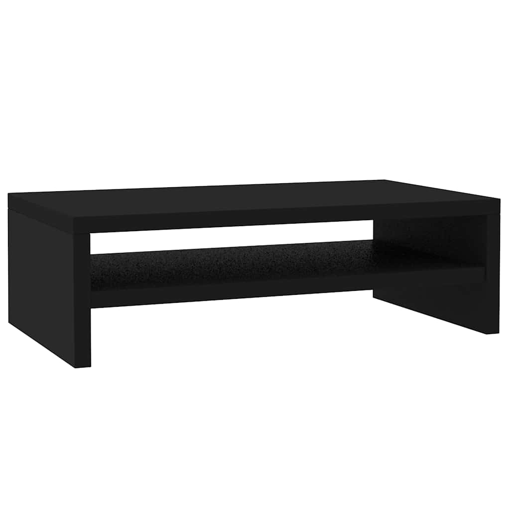 Supporto per Monitor Nero 42x24x13 cm in Legno Multistrato 800217