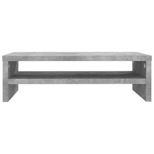 Supporto per Schermo Grigio Cemento 42x24x13 cm in Truciolato