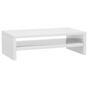 Supporto per monitor lucido 42 x 24 x 13 cm in derivati ​​del legno bianco 02_0029215