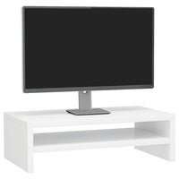 Supporto Monitor Bianco Lucido 42x24x13 cm in Legno Multistrato 800222