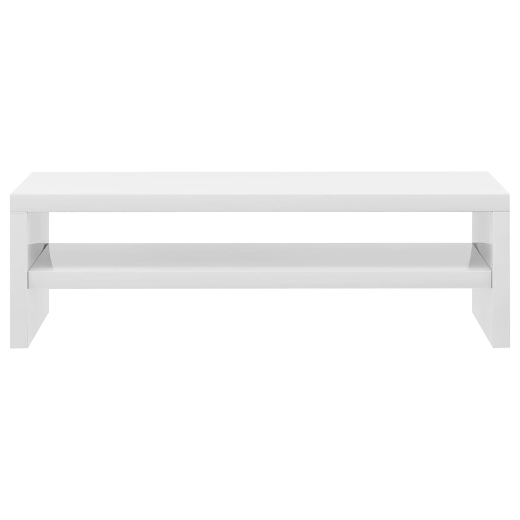 Supporto per monitor lucido 42 x 24 x 13 cm in derivati ​​del legno bianco 02_0029215