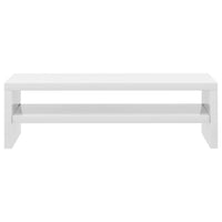 Supporto per monitor lucido 42 x 24 x 13 cm in derivati ​​del legno bianco 02_0029215