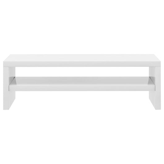Supporto per monitor lucido 42 x 24 x 13 cm in derivati ​​del legno bianco 02_0029215