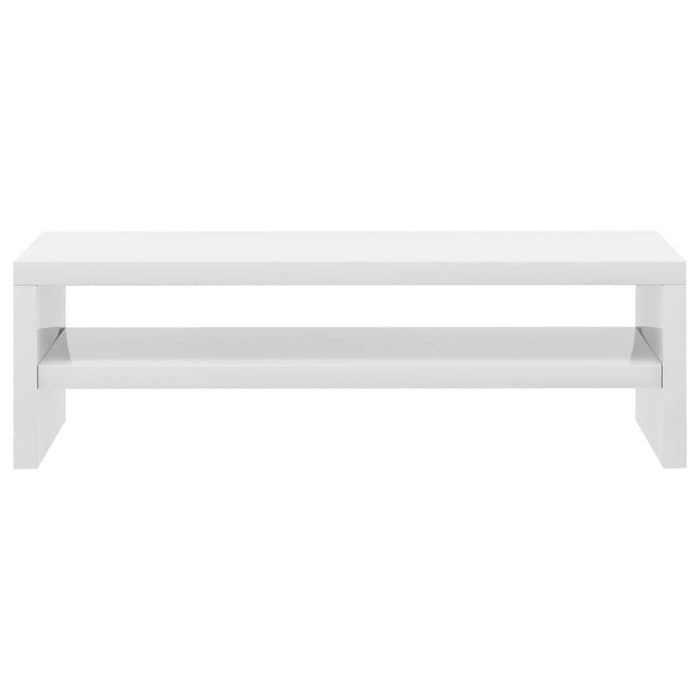 Supporto per monitor lucido 42 x 24 x 13 cm in derivati ​​del legno bianco 02_0029215