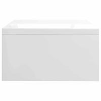 Supporto Monitor Bianco Lucido 42x24x13 cm in Legno Multistrato 800222