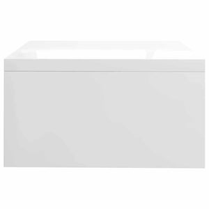 Supporto Monitor Bianco Lucido 42x24x13 cm in Legno Multistrato 800222