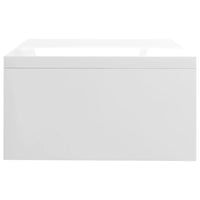 Supporto per monitor lucido 42 x 24 x 13 cm in derivati ​​del legno bianco 02_0029215
