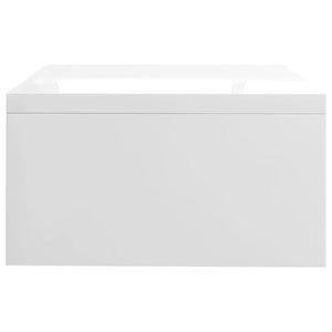 Supporto per monitor lucido 42 x 24 x 13 cm in derivati ​​del legno bianco 02_0029215