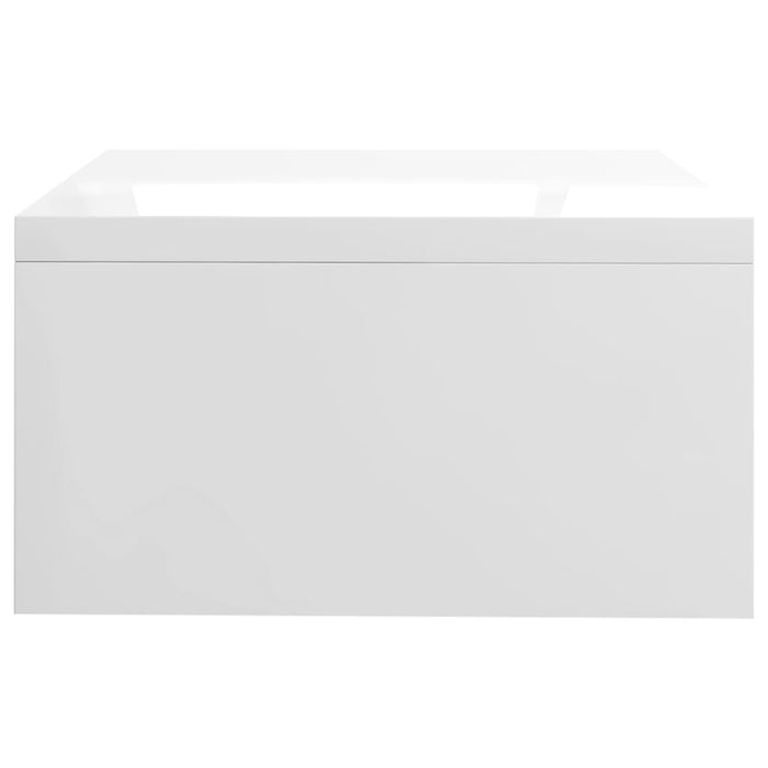 Supporto per monitor lucido 42 x 24 x 13 cm in derivati ​​del legno bianco 02_0029215