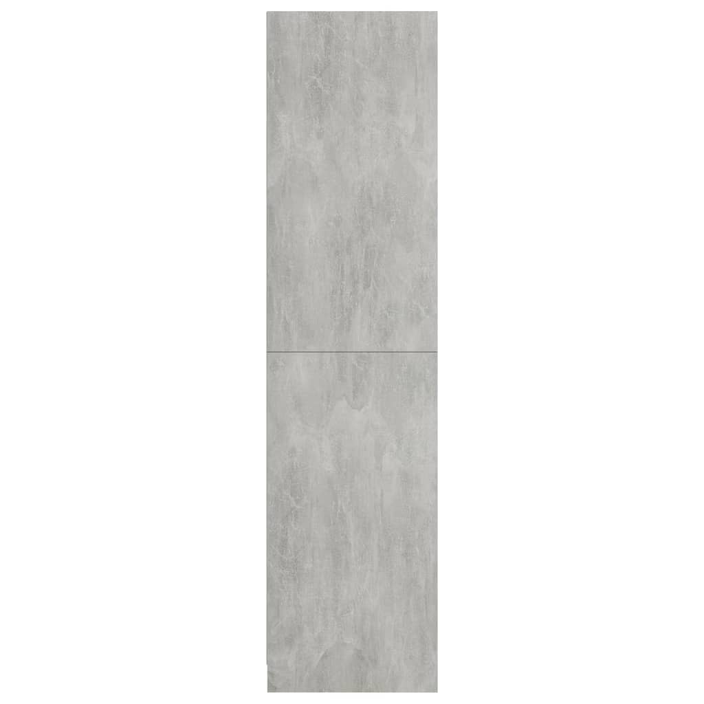 Armadio Grigio Cemento 100x50x200 cm in Legno Multistrato 800229