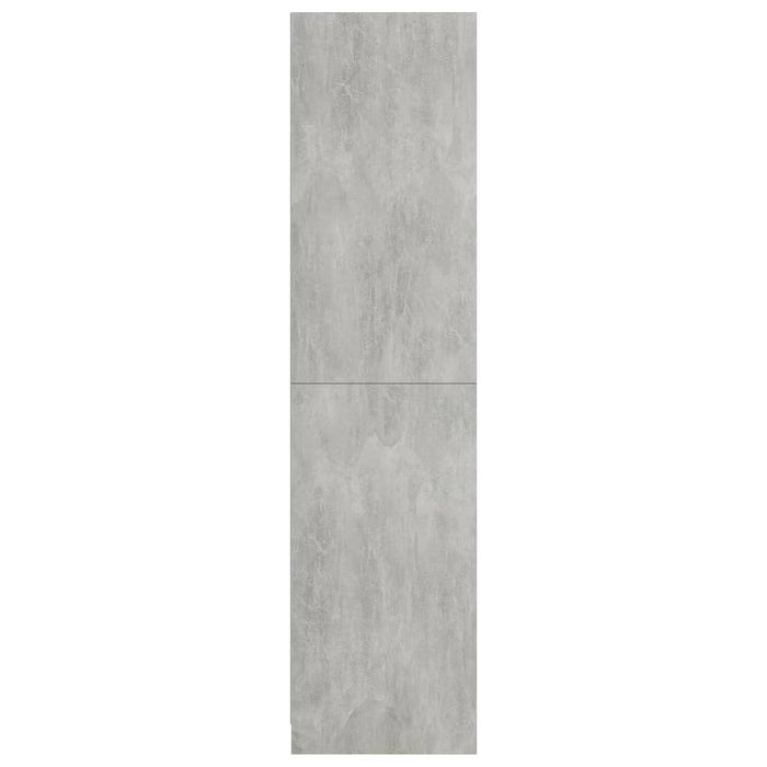 Armadio Grigio Cemento 100x50x200 cm in Legno Multistrato 800229