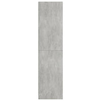 Armadio Grigio Cemento 100x50x200 cm in Legno Multistrato