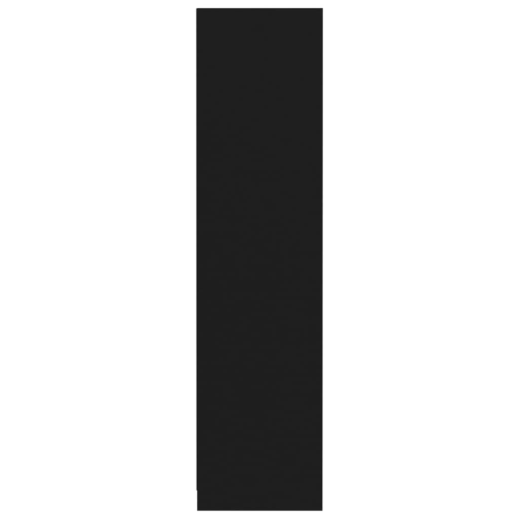 Armadio Nero 50x50x200 cm in Legno Multistrato 800235