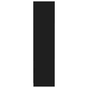 Armadio Nero 50x50x200 cm in Legno Multistrato 800235