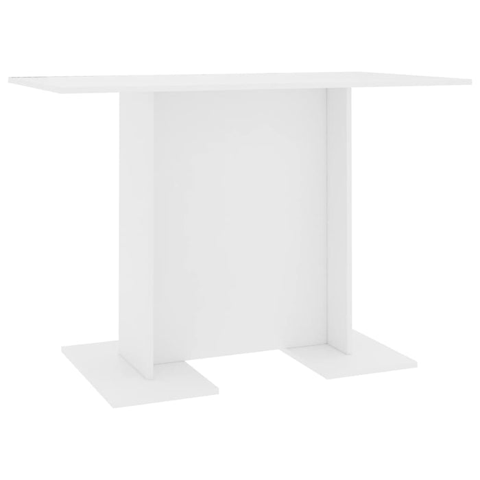 Tavolo da Pranzo Bianco 110x60x75 cm in Legno Multistrato 800243