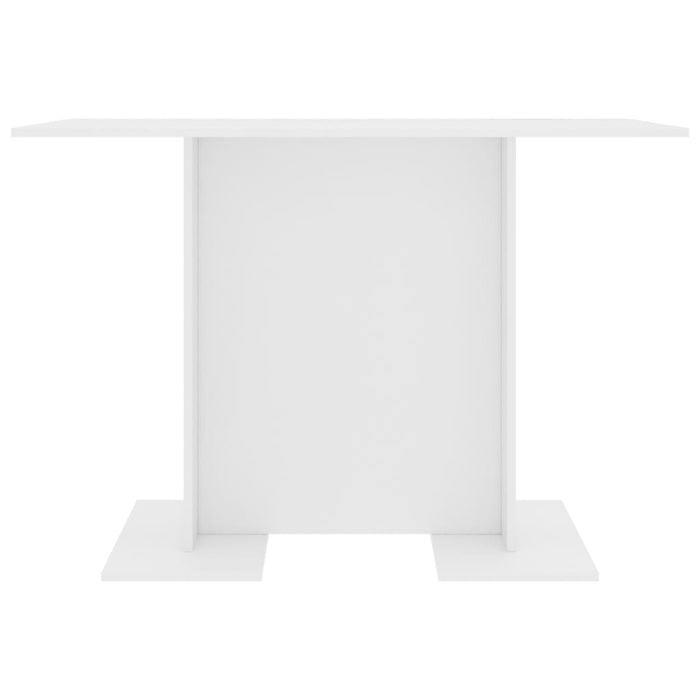 Tavolo da Pranzo Bianco 110x60x75 cm in Legno Multistrato 800243
