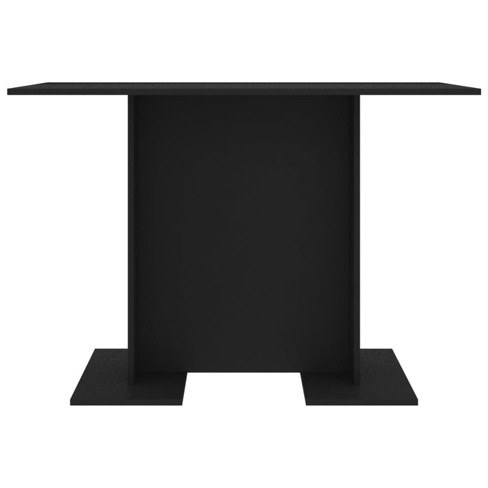 Tavolo da Pranzo Nero 110x60x75 cm in Legno Multistrato 800244