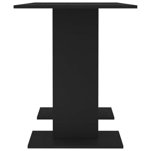 Tavolo da Pranzo Nero 110x60x75 cm in Legno Multistrato 800244