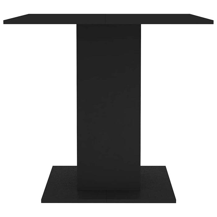 Tavolo da Pranzo Nero 80x80x75 cm in Legno Multistrato 800253