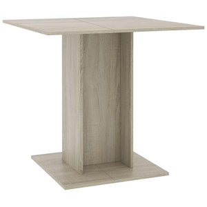 Tavolo da Pranzo Rovere Sonoma 80x80x75cm in Legno Multistrato 800255