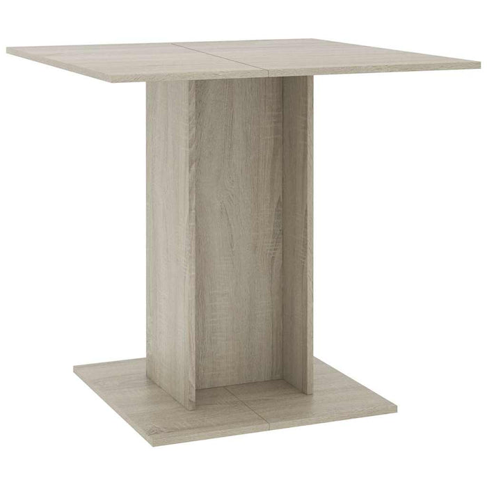 Tavolo da Pranzo Rovere Sonoma 80x80x75cm in Legno Multistrato 800255