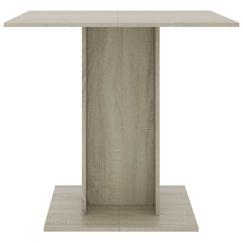 Tavolo da Pranzo Rovere Sonoma 80x80x75cm in Legno Multistrato 800255