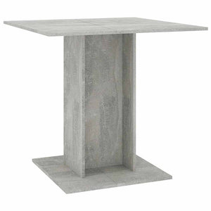 Tavolo da Pranzo Grigio Cemento 80x80x75 cm Legno Multistrato 800256