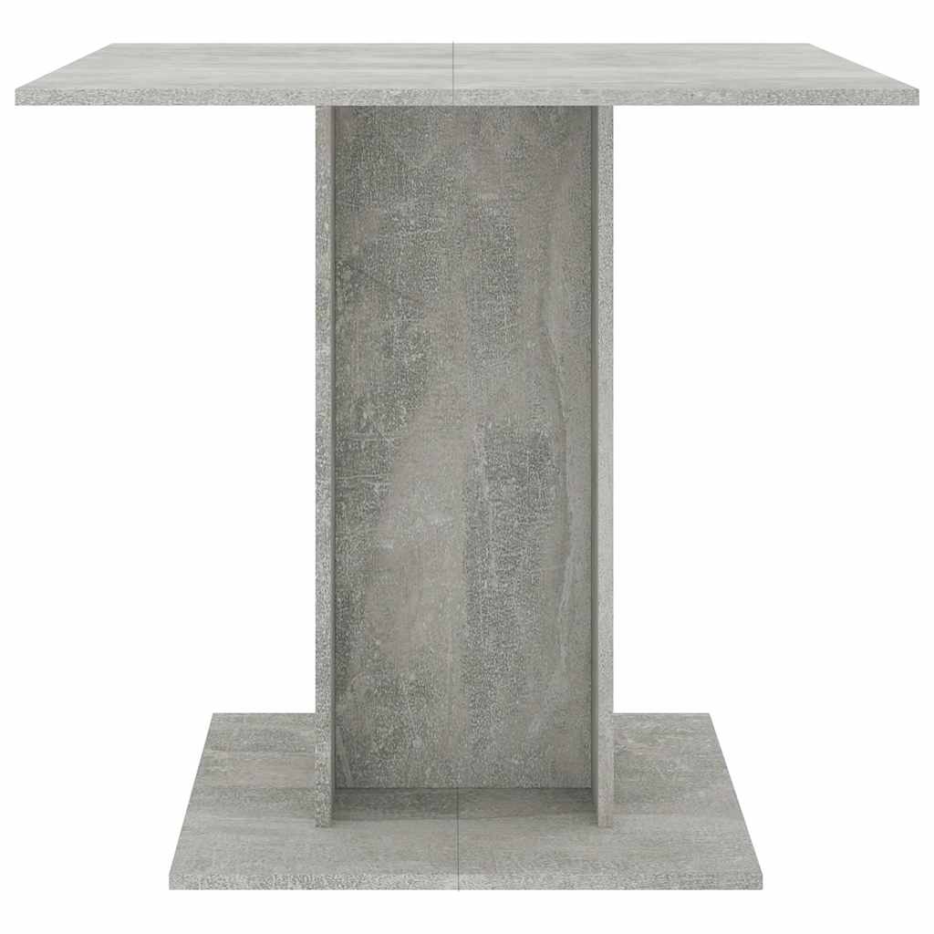 Tavolo da Pranzo Grigio Cemento 80x80x75 cm Legno Multistrato 800256