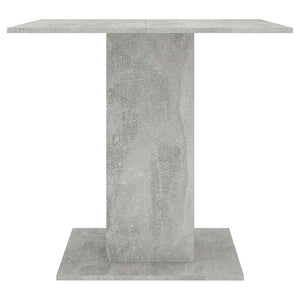 Tavolo da Pranzo Grigio Cemento 80x80x75 cm Legno Multistrato 800256