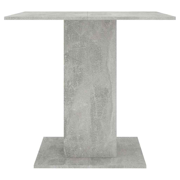 Tavolo da Pranzo Grigio Cemento 80x80x75 cm Legno Multistrato 800256